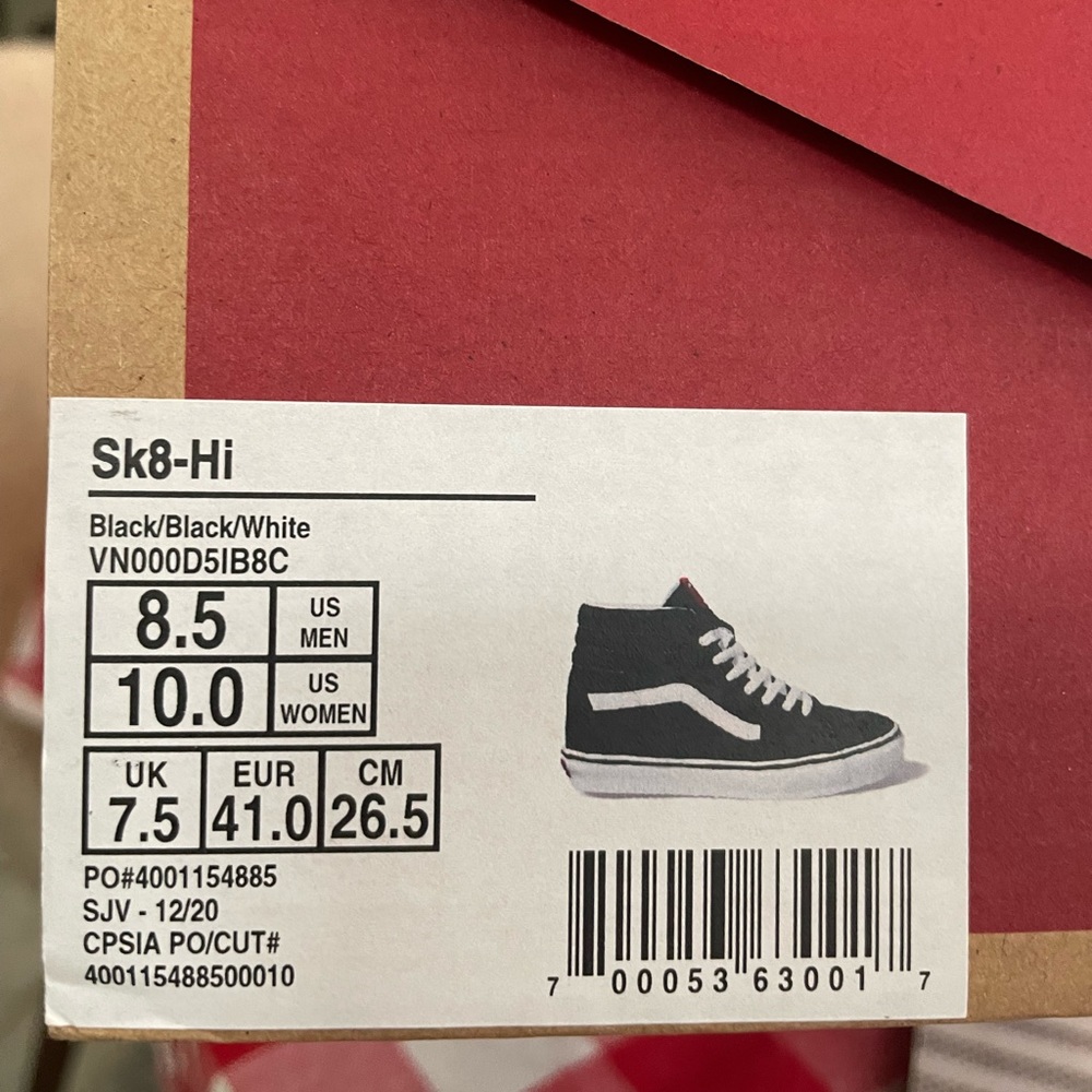 ❌SOLD❌ ⏺️NWT⏺️ Sk8-Hi, Vans Suede lace-up high top - Picture 8 of 8